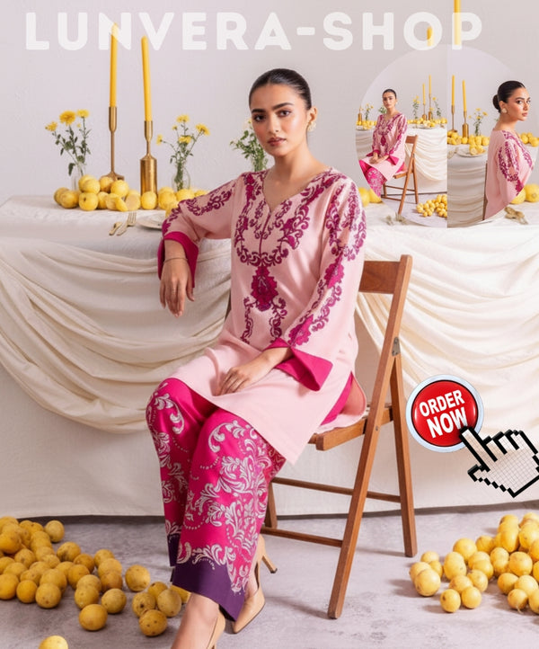 New Arrival – Digital Printed 2-Piece Coord Set | Swiss Lawn Soft Fabric