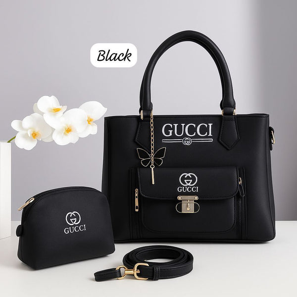 ❤ GUCCI 2-Piece Set | Premium Soft Leather Shoulder Bag & Hand Clutch | AAA Quality New Arrival